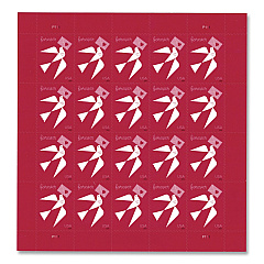 United States Postal Service 1 oz First-Class Forever Stamps, Love, 20/Pack (FORLOVE2420)