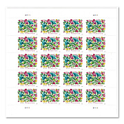 United States Postal Service 1 oz First-Class Forever Stamps, Celebration Blooms, 20 Stamps (FORCELBLOOM2)