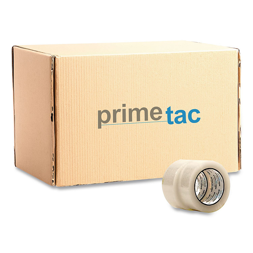 Coastwide Professional PrimeTac Industrial Packing Tape, 3" Core, 2" x 110 yd, Clear, 36/Carton (6202X110)