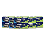 EXPO White Board CARE Dry Erase Eraser, 5.13 x 2.25 x 1.25, Charcoal, 12/Carton (81505CT)