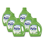 Purex Natural Elements Liquid Laundry Detergent, Fresh Lilies and Linen, 66 oz Bottle, 6/Carton (05649CT)