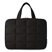SpaceSaver Puffy Toiletry Bag, 4.75 x 11 x 8, Black (0108061AS273)