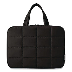SpaceSaver Puffy Toiletry Bag, 4.75 x 11 x 8, Black (0108061AS273)