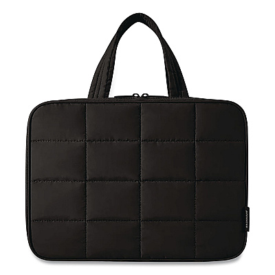 SpaceSaver Puffy Toiletry Bag, 4.75 x 11 x 8, Black (0108061AS273)