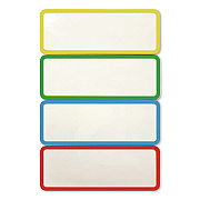 COSCO Magnetic Dry Erase Signs, 3.2 x 1.2, Assorted Colors, 24/Pack (098562)