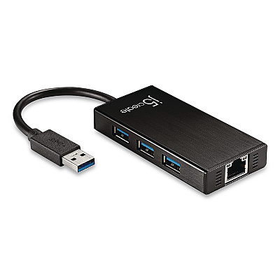 j5create 3-Port USB 3.0 Hub, Black (JUH470A)