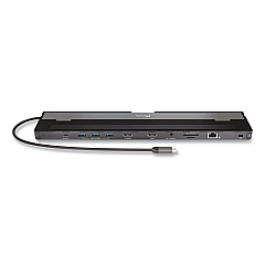 j5create Dual-Display Docking Station, 2 HDMI/USB-A/USB-C/RJ45/SD/microSD/3.5 mm Audio, Black (JCD542)