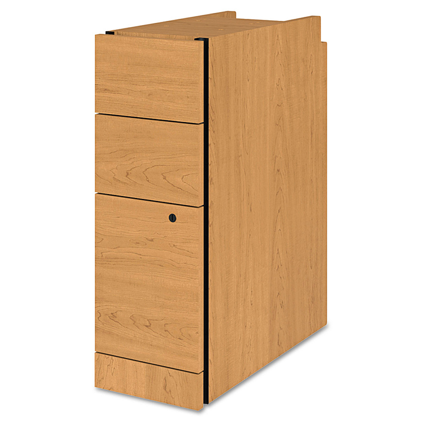 HON Narrow Pedestal, Left or Right, 3-Drawers: Box/Box/File, Legal/Letter, Harvest, 9.5" x 22.75" x 28" (HON105093C)
