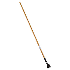 Rubbermaid Commercial Snap-On Hardwood Dust Mop Handle, 1.5" dia x 60", Natural (RCPM116)