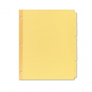 Avery Write and Erase Plain-Tab Paper Dividers, 8-Tab, 11 x 8.5, Buff, 24 Sets (11505)