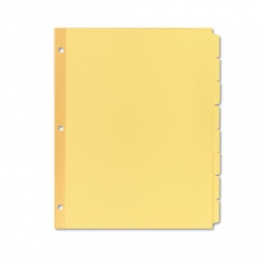 Avery Write and Erase Plain-Tab Paper Dividers, 8-Tab, Letter, Buff, 24 Sets (11505)