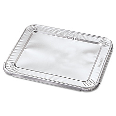 HFA Steam Pan Foil Lids, Fits Half-Size Pan, 30 Gauge, 12.27 x 10.44, 100/Carton (HFA204930)