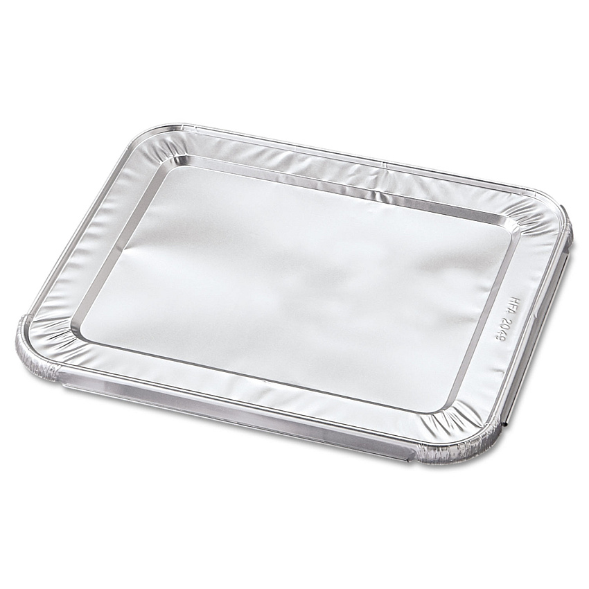 HFA Steam Pan Foil Lids, Fits Half-Size Pan, 30 Gauge, 12.27 x 10.44, 100/Carton (HFA204930)