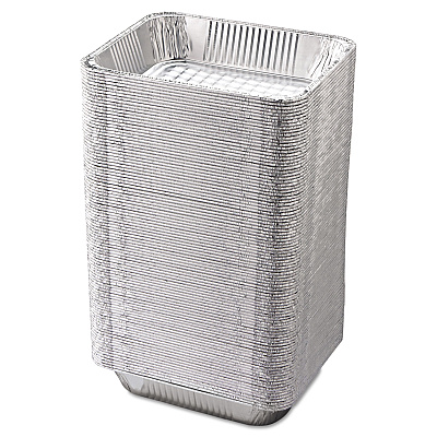 HFA Aluminum Steam Table Pans, Half-Size Deep, 2.56" Deep, 10.38 x 12.75, 100/Carton (HFA32135)