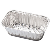 HFA Aluminum Baking Pan, #1 Loaf, 1 lb Capacity, 5.72 x 3.31 x 2.03,  200/Carton (HFA31730)