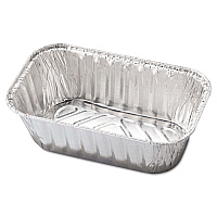 HFA Aluminum Baking Pan, #1 Loaf, 1 lb Capacity, 5.72 x 3.31 x 2.03,  200/Carton (HFA31730)