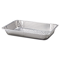 HFA Aluminum Steam Table Pans, Full-Size Deep, 60 Gauge, 3.19" Deep, 12.19 x 20.75, 50/Carton (HFA20190050)