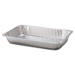 HFA Aluminum Steam Table Pans, Full-Size Deep, 60 Gauge, 3.19" Deep, 12.19 x 20.75, 50/Carton (HFA20190050)