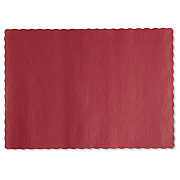 Hoffmaster SOLID COLOR SCALLOPED EDGE PLACEMATS, 9.5 X 13.5, RED, 1,000/CARTON (HFM310521)