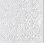 Hoffmaster Classic Embossed Straight Edge Placemats, 10 x 14, White, 1,000/Carton (HFM601SE1014)