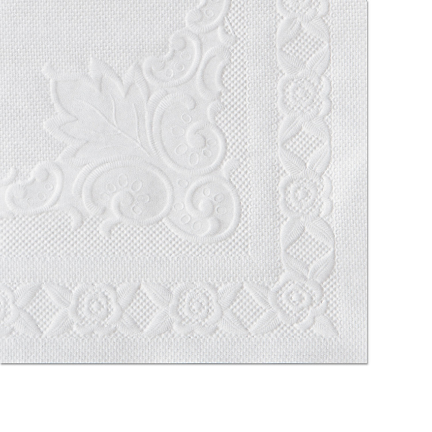 Hoffmaster Classic Embossed Straight Edge Placemats, 10 x 14, White, 1,000/Carton (HFM601SE1014)