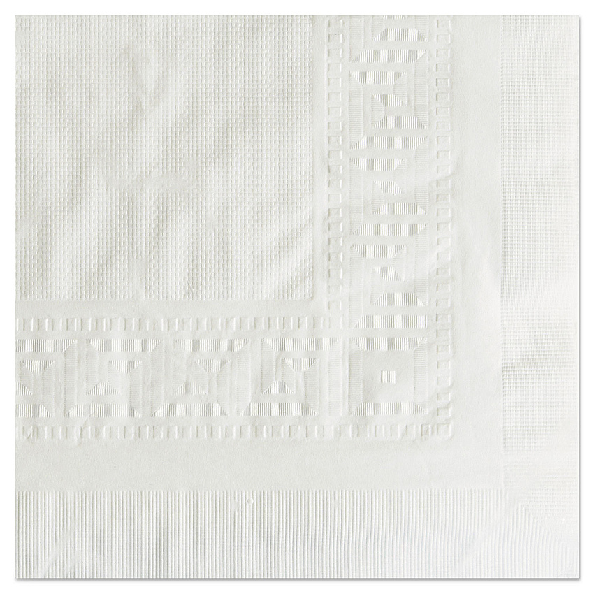 Hoffmaster Cellutex Table Covers, Tissue/Polylined, 54" x 108", White, 25/Carton (HFM210130)