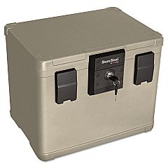 SureSeal By FireKing Fire and Waterproof Chest, 0.6 cu ft, 16w x 12.5d x 13h, Taupe (FIRSS106)