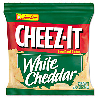 Sunshine Cheez-It Crackers, 1.5 oz Single-Serving Snack Bags, White Cheddar, 8/Box (KEB12653)