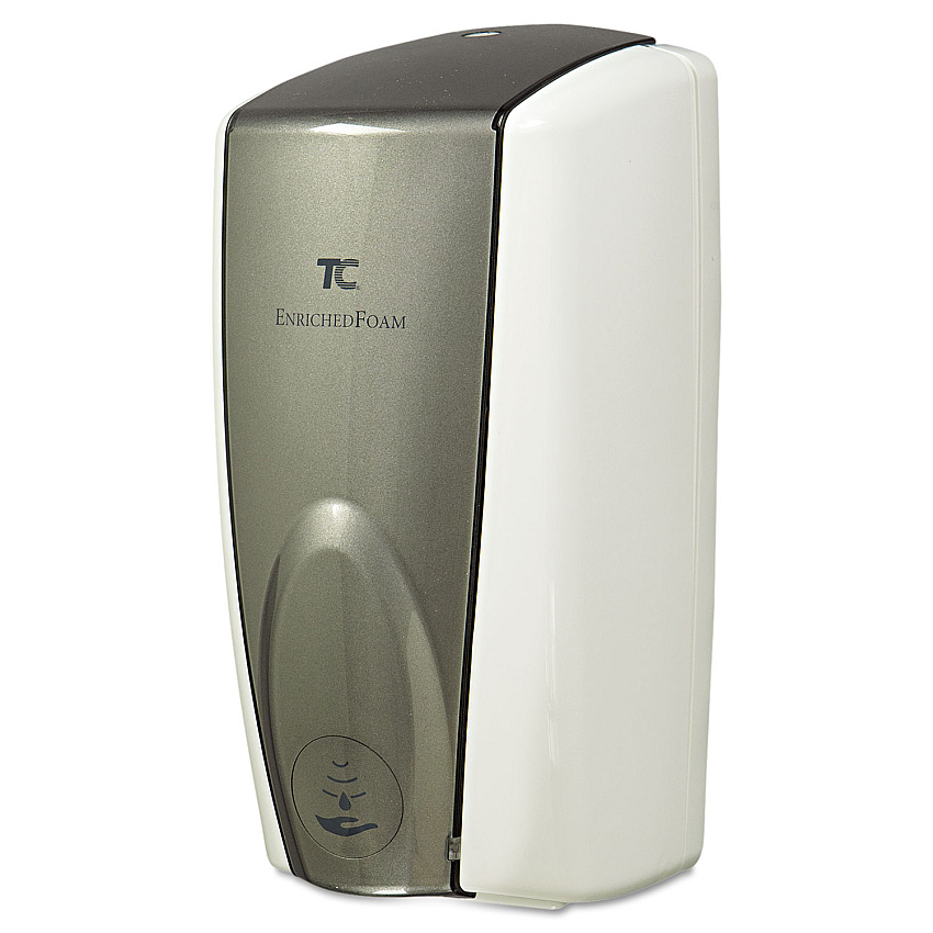 Rubbermaid Commercial AutoFoam Touch-Free Dispenser, 1,100 mL, 5.2 x 5.25 x 10.9, White/Gray Pearl (RCP750140)