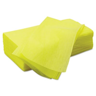 Chix Masslinn Dust Cloths, 1-Ply, 24 x 24, Unscented, Yellow, 30/Bag, 5 Bags/Carton (8673)