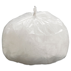 General Supply High-Density Can Liners, 33 gal, 9 mic, 33" x 39", Natural, Perforated Roll, 25 Bags/Roll, 20 Rolls/Carton (GEN333912)