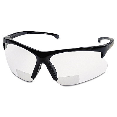 Smith & Wesson V60 30-06 RX Safety Readers, Black Frame, Clear Lens, 2.5 Diopter (SMW19891)