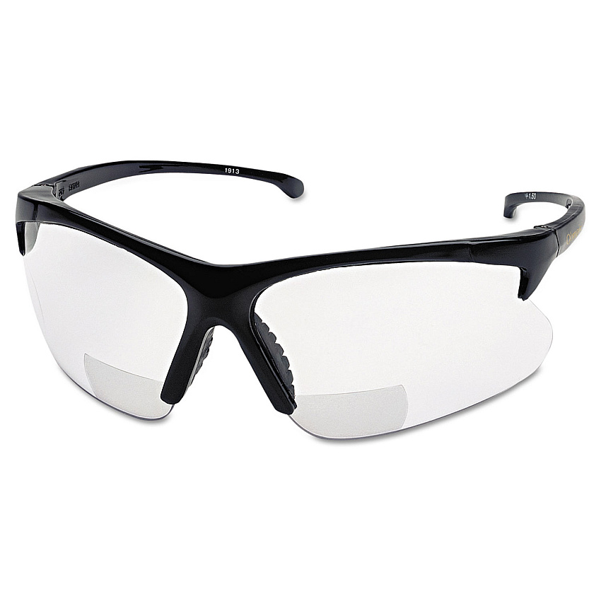 Smith & Wesson V60 30-06 RX Safety Readers, Black Frame, Clear Lens, 2.5 Diopter (SMW19891)