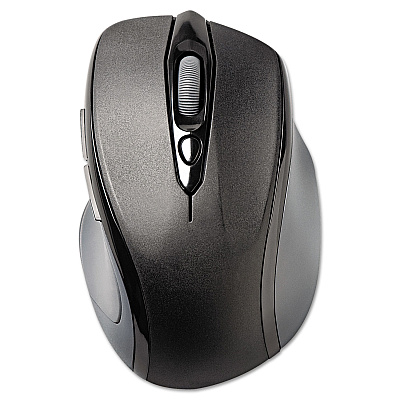 Kensington Pro Fit Mid-Size Wireless Mouse, 2.4 GHz Frequency/30 ft Wireless Range, Right Hand Use, Black (KMW72405)