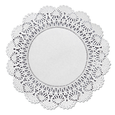 Hoffmaster Cambridge Lace Doilies, Round, 8", White, 1,000/Carton (HFM500236)