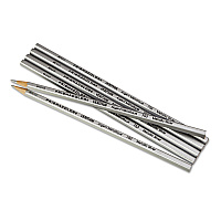 Prismacolor Verithin Smear-Proof Colored Pencils, 2 mm, Metallic Silver Lead, Metallic Silver Barrel, Dozen (SAN02460)
