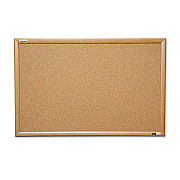 AbilityOne 7195012182026, SKILCRAFT Cork Board, 48 x 36, Tan Surface, Oak Wood Frame