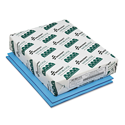 AbilityOne 7530013982681 SKILCRAFT Neon Colored Copy Paper, 20 lb Bond Weight, 8.5 x 11, Neon Blue, 500/Ream