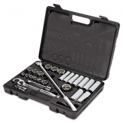 Stanley Tools 26-Piece Mechanic's Tool Set, SAE, 1/2" Drive, 7/16" to 1 1/4", 6-Point/12-Point (85434)