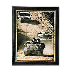 AbilityOne 7105014588210, SKILCRAFT Style G Military-Themed Picture Frame, Army, Black, Wood, 8.5 x 11