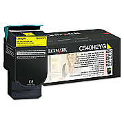 Lexmark C540H2YG High-Yield Toner, 2,000 Page-Yield, Yellow
