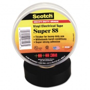 3M SCOTCH 88 SUPER VINYL ELECTRICAL TAPE, 1.5" X 44 FT, BLACK (10364)