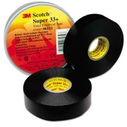 3M SCOTCH 33+ SUPER VINYL ELECTRICAL TAPE, 0.75" X 44 FT, BLACK (10075)