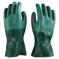 Ansell Scorpio Neoprene Gloves, Green, Size 10, 12 Pairs (835210)