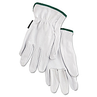 MCR Safety Grain Goatskin Driver Gloves, White, Medium, 12 Pairs (MPG3601M)