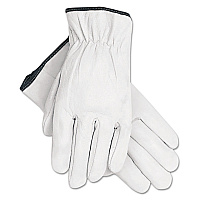 MCR Safety Grain Goatskin Driver Gloves, White, X-Large, 12 Pairs (MPG3601XL)