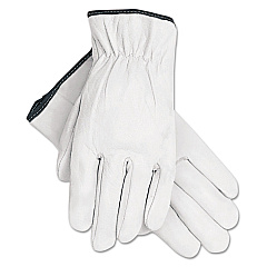 MCR Safety Grain Goatskin Driver Gloves, White, X-Large, 12 Pairs (MPG3601XL)