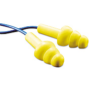 3M E-A-R UltraFit Metal-Detectable Reusable Earplugs, Corded, 25dB NRR, Blue/Yellow, 100 Pairs (MMM3404007)