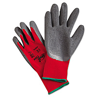 MCR Safety Ninja Flex Latex-Coated-Palm Gloves, Nylon Shell, X-Large, Red/Gray (MPGN9680XL)