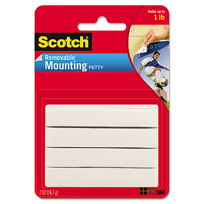 Scotch Adhesive Putty, Removable, 2 oz (MMM860)